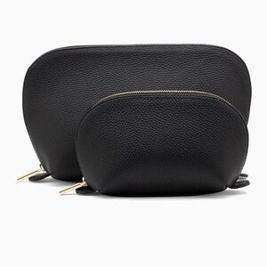 Cuyana black makeup travel case set (2) - NEVER USED/BRAND NEW